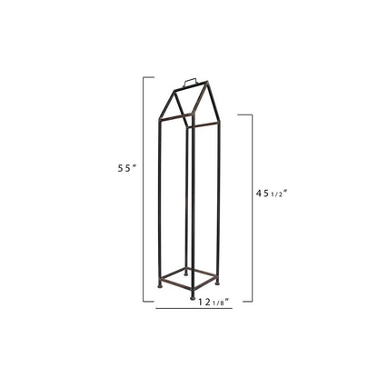 3R Studios House Shaped Metal Log Holder