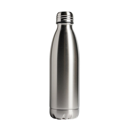 Everd. Minimalist Vacuum Insulated Stainless Steel Water Bottle - 500ml Leakproof Thermal Flask for Travel & Office