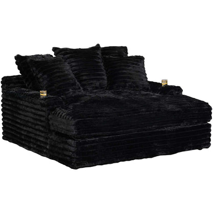 Nestle Chaise Lounge With Dual Cupholders And Charging Ports