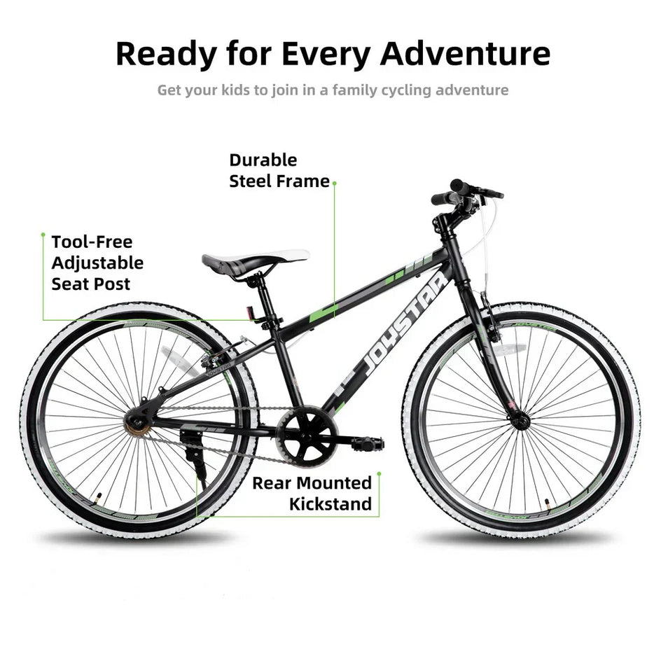 JOYSTAR Lubbock 20" 24" Kids Mountain Bike Single Speed Bicycle
