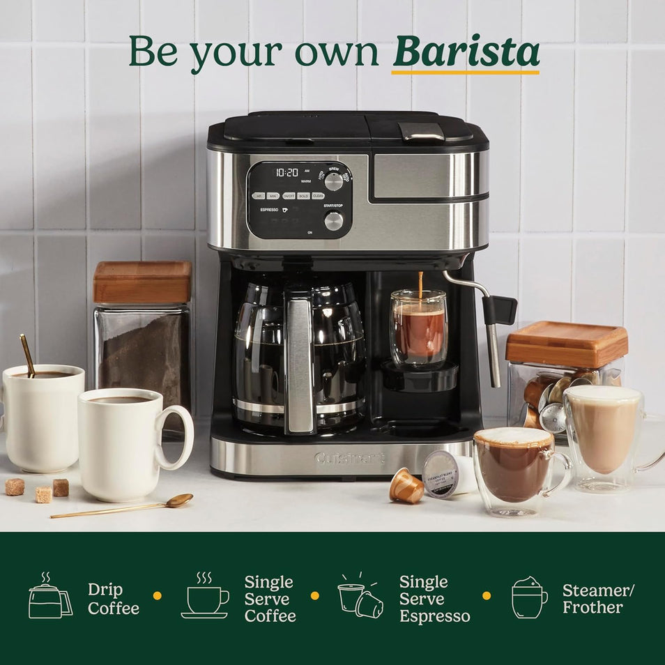 Coffeemaker 4-In-1 Coffee Center Barista Machine