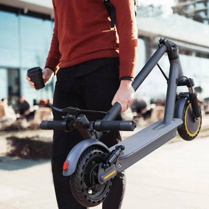 Electric Scooter, 350W/500W Powerful Motor, 8.5"/10" Solid Tires, 19/22Mph, 28/21/12 Miles Range,Dual Braking