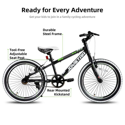 JOYSTAR Lubbock 20" 24" Kids Mountain Bike Single Speed Bicycle