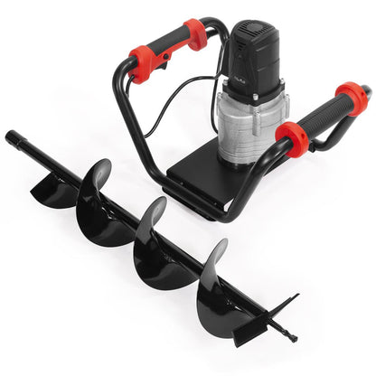 XtremepowerUS 1500W Electric Post Hole Digger with 6′′ Auger Bit, Anti Vibration Handle & Safety Lock for Soil & Fence Posts