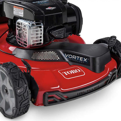 Toro 21442 22 in. Recycler Briggs & Stratton High Wheel FWD Gas Walk Behind Self Propelled Lawn Mower with Super Bagger