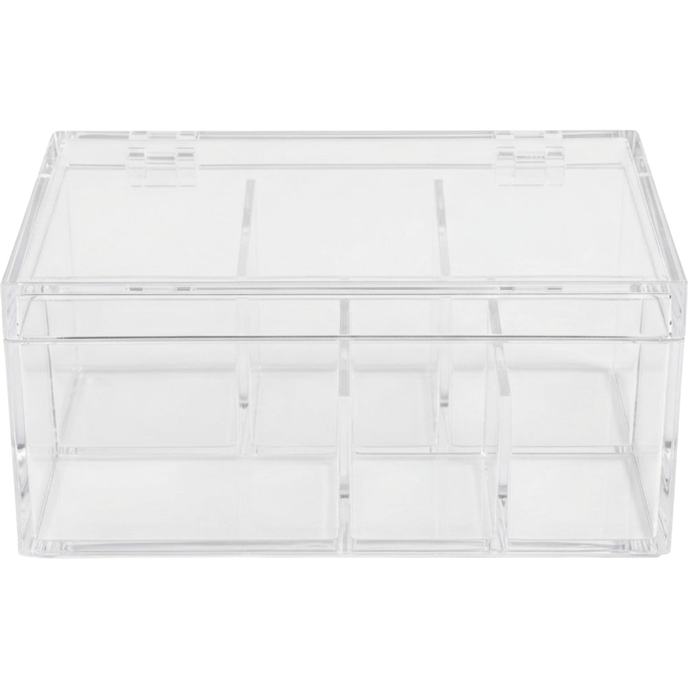 Everd Clear Acrylic Skincare Storage Box Lift Lid