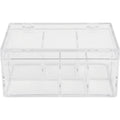 Everd Clear Acrylic Skincare Storage Box Lift Lid